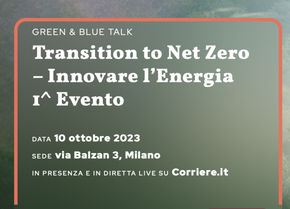 Transition to Net Zero – Innovare l’Energia